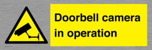 Doorbell camera in operation